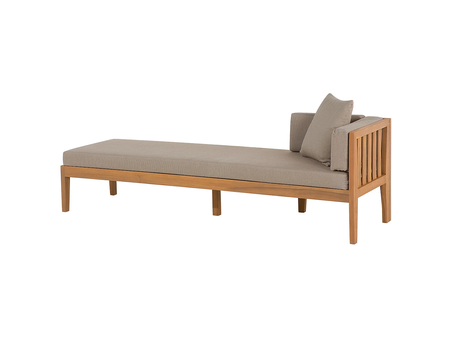 Loungeset met tafel 7-zitter PATAJA Acaciahout Lichtbruin