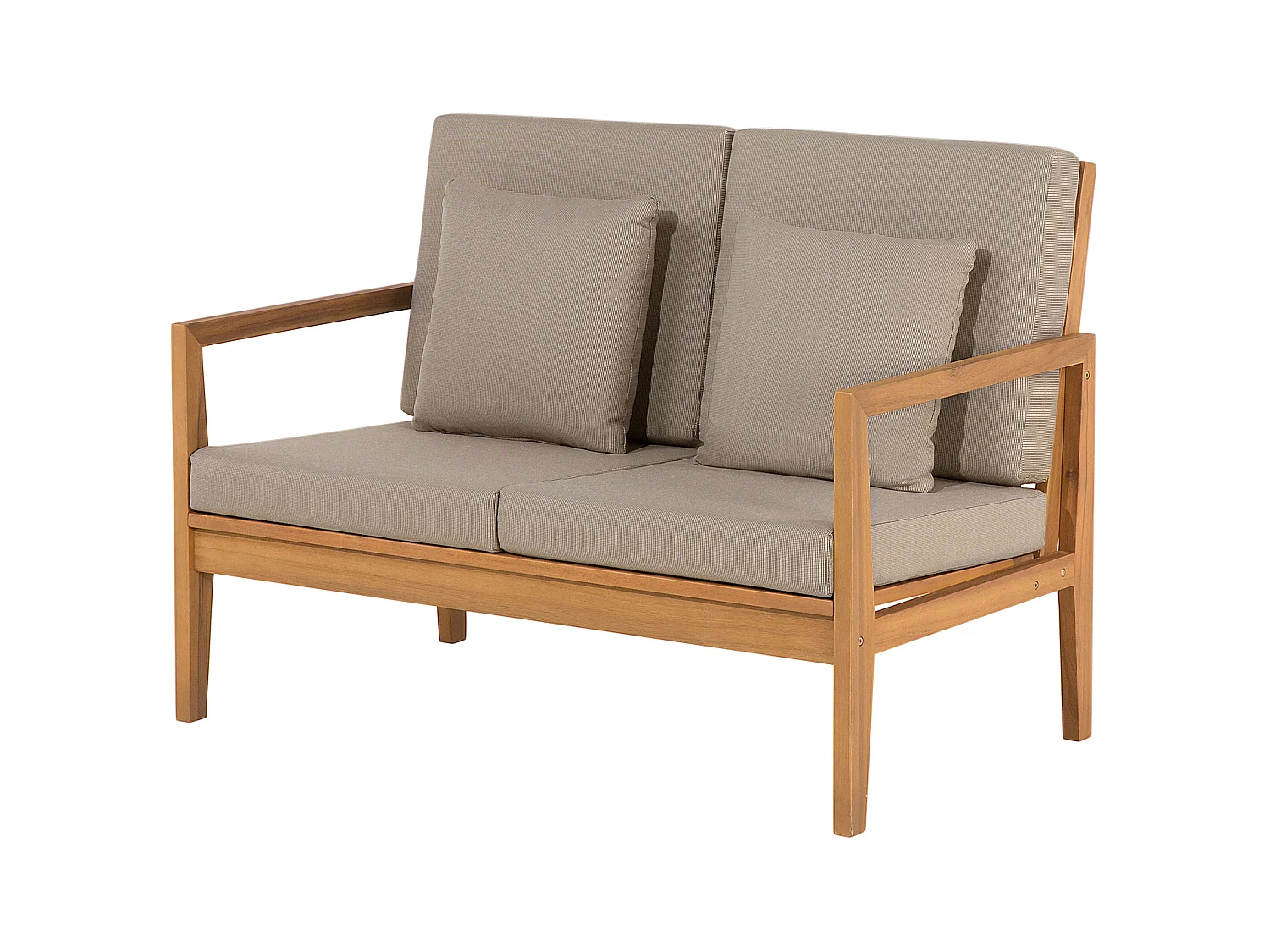 Loungeset met tafel 7-zitter PATAJA Acaciahout Lichtbruin