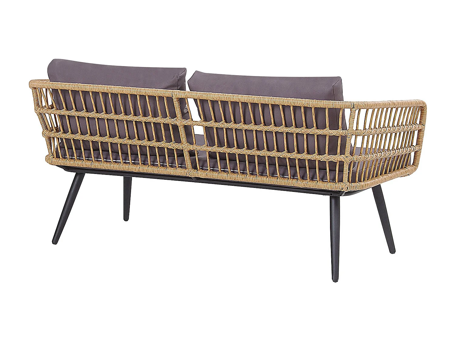 Ensemble de salon de jardin avec table 4 places FOBELLO Beige