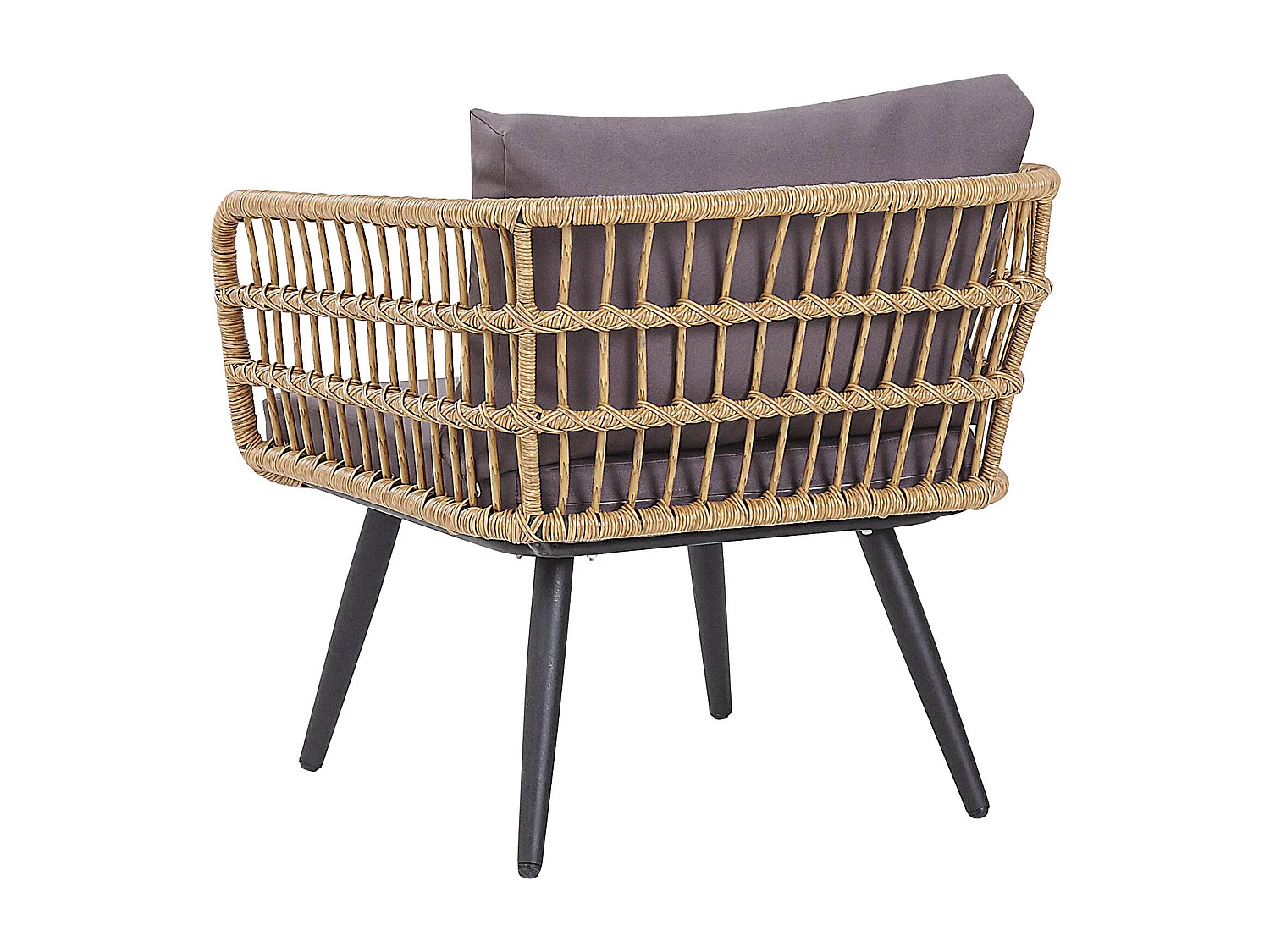 Ensemble de salon de jardin avec table 4 places FOBELLO Beige