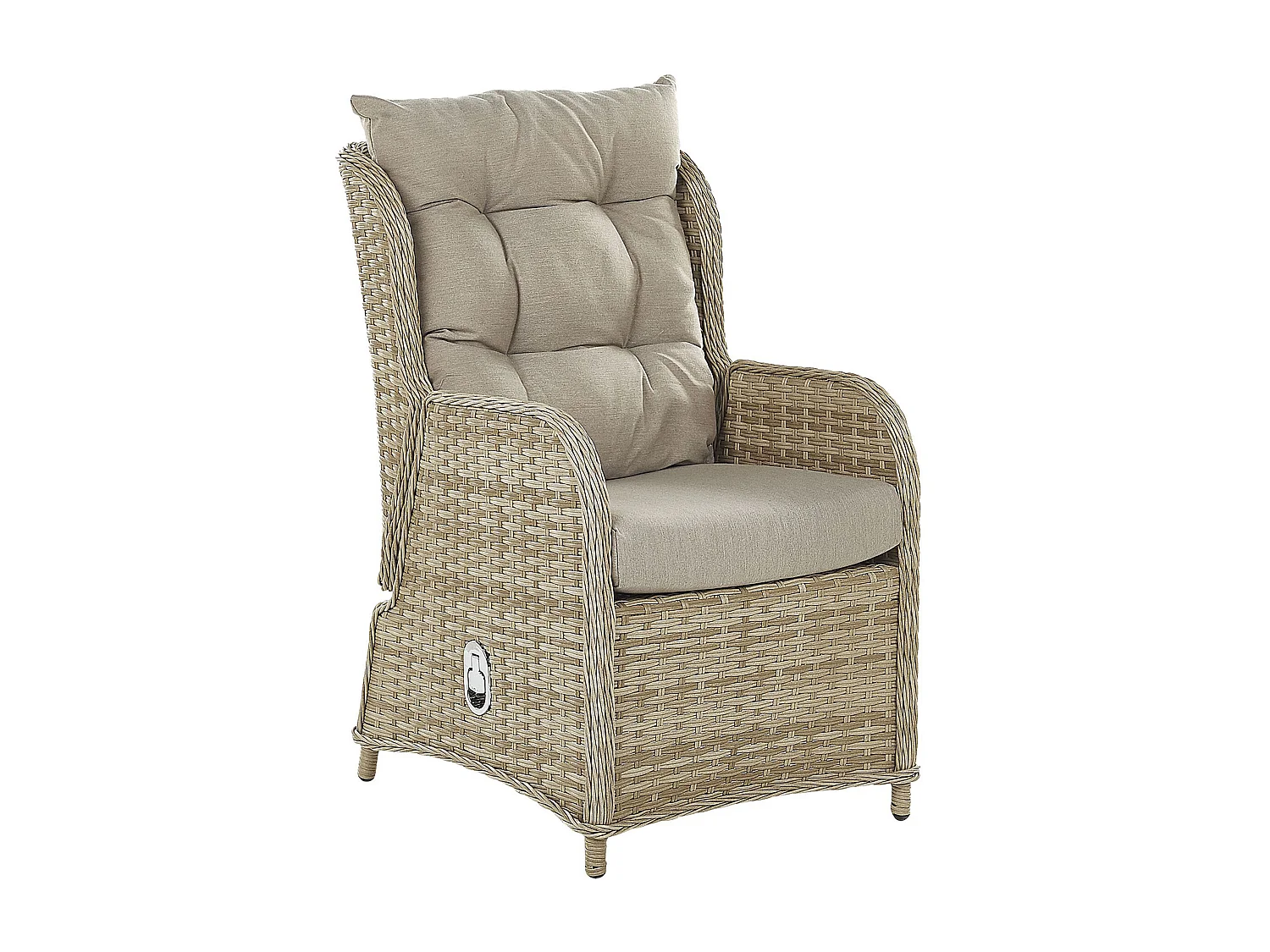 Loungeset met tafel en ottomaan 2-zitter PONZA Beige