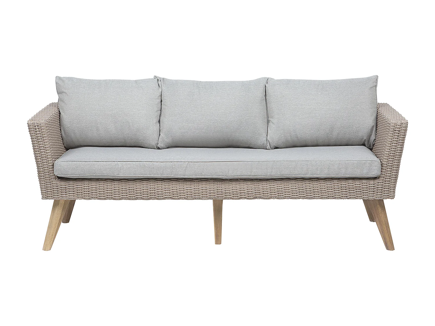 Ensemble de salon de jardin avec table 5 places VITTORIA Gris