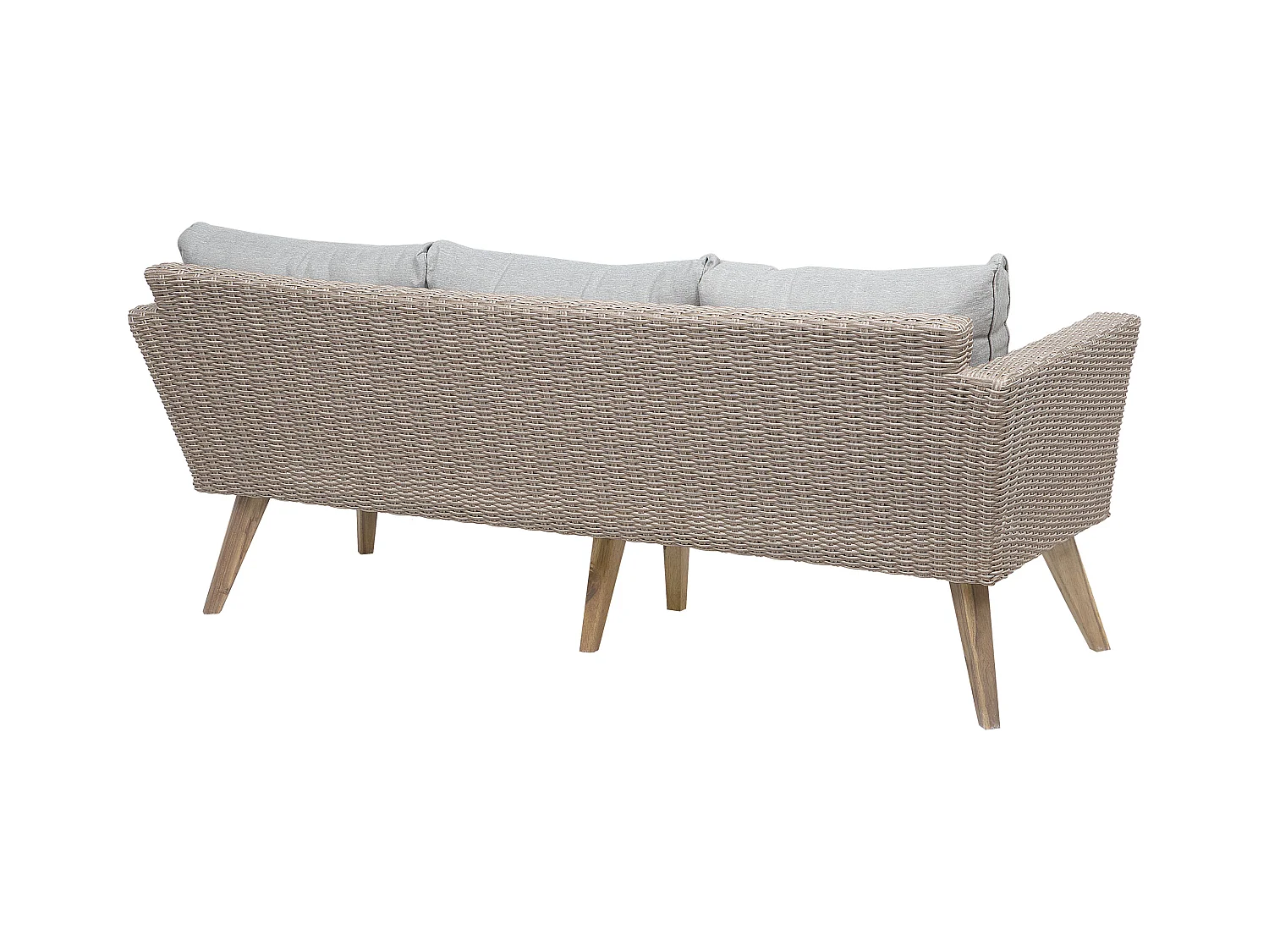 Ensemble de salon de jardin avec table 5 places VITTORIA Gris