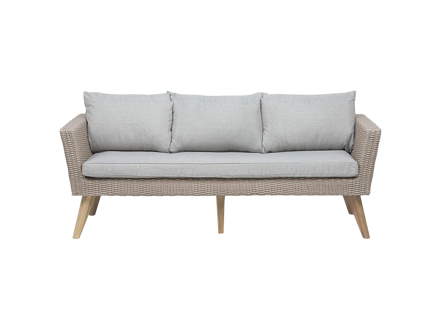 Ensemble de salon de jardin avec table 5 places VITTORIA Gris