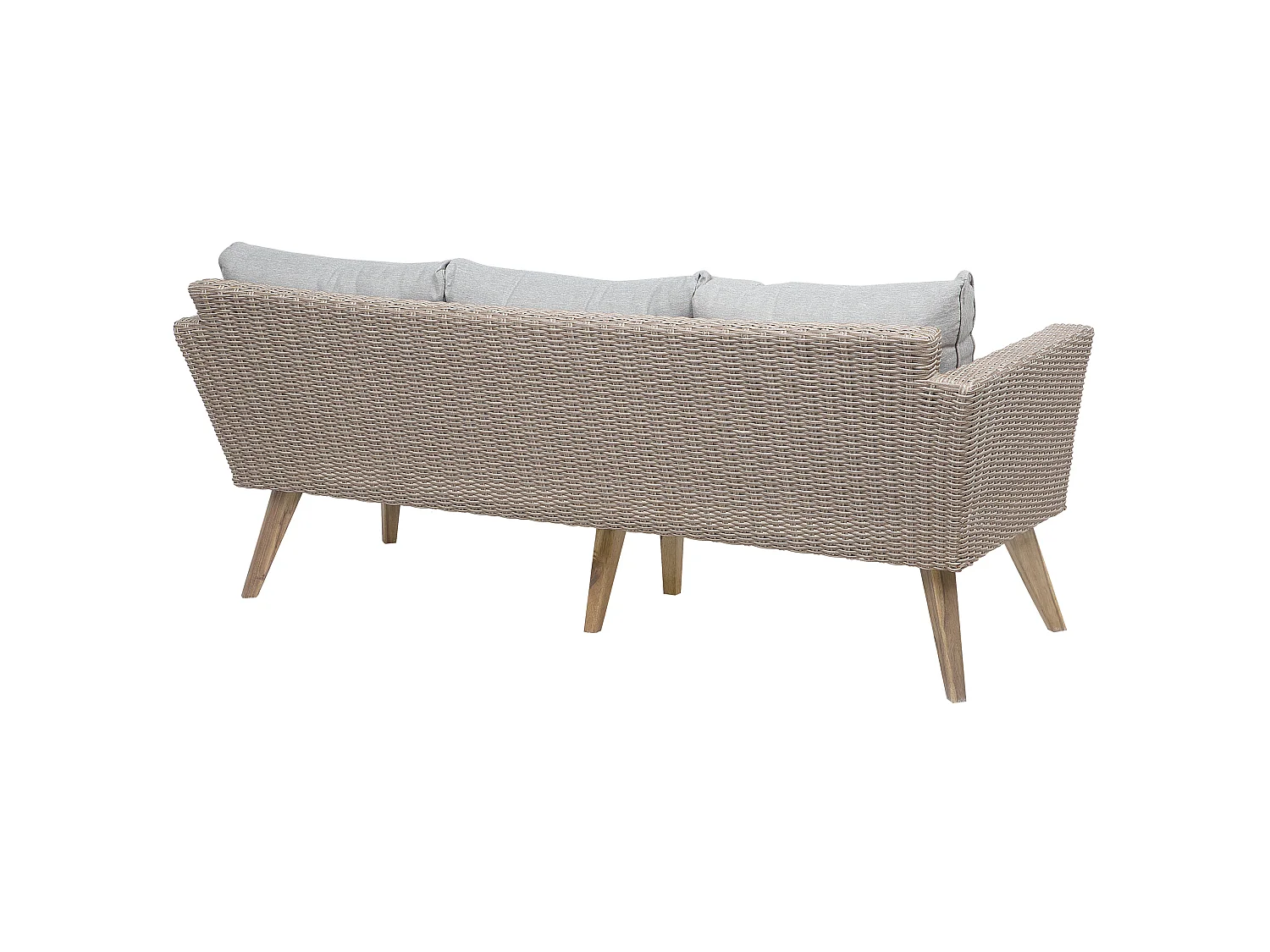 Ensemble de salon de jardin avec table 5 places VITTORIA Gris