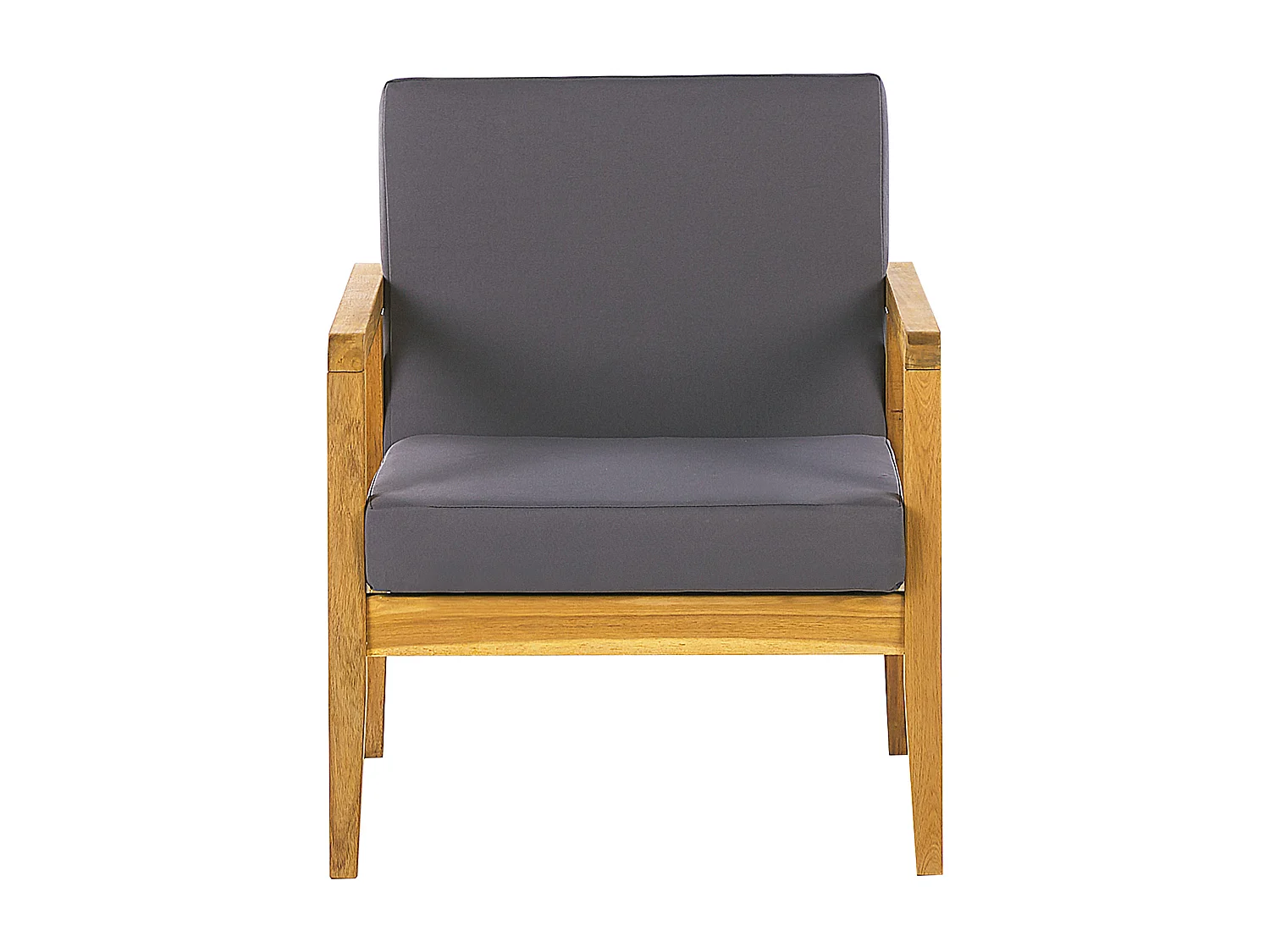 Loungeset met tafel 4-zitter PALLANO Acaciahout Donkergrijs