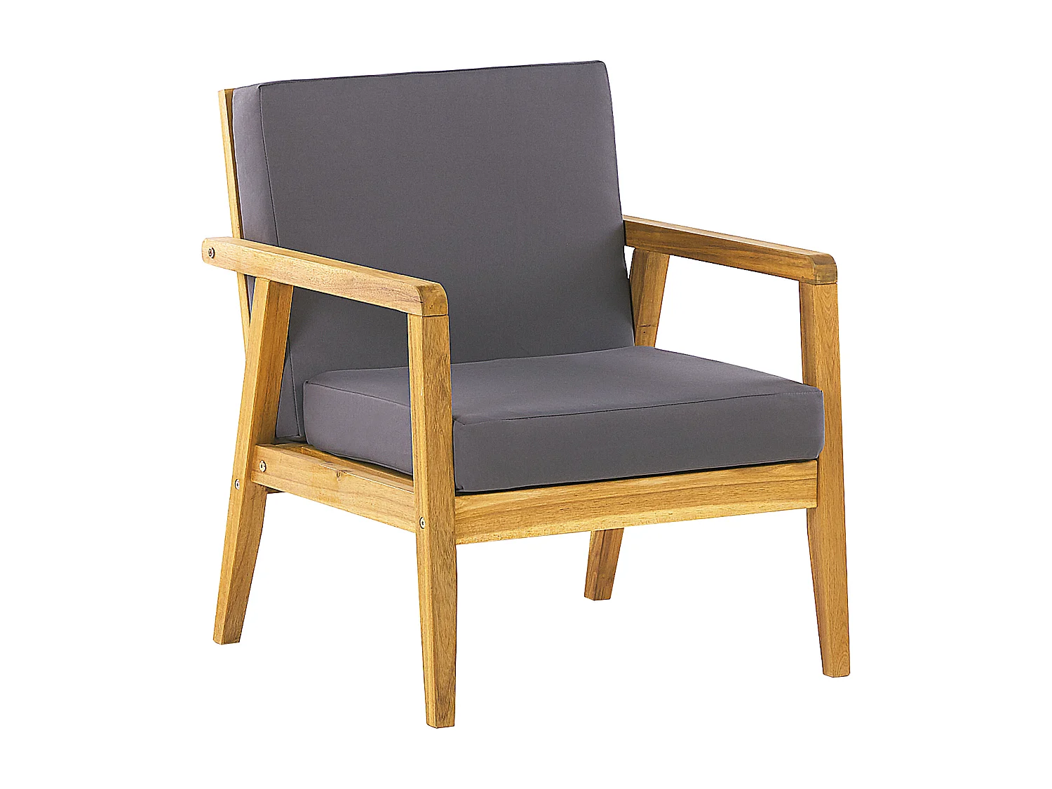 Loungeset met tafel 4-zitter PALLANO Acaciahout Donkergrijs