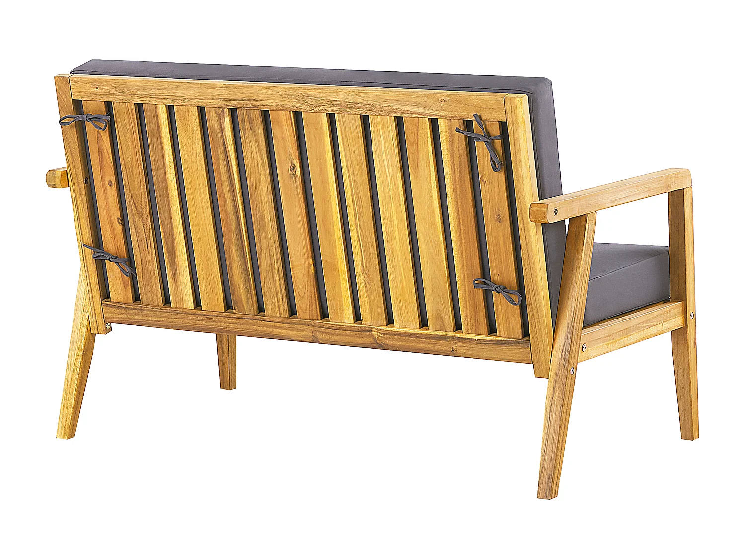 Ensemble de salon de jardin avec table 4 places PALLANO Acacia Gris foncé