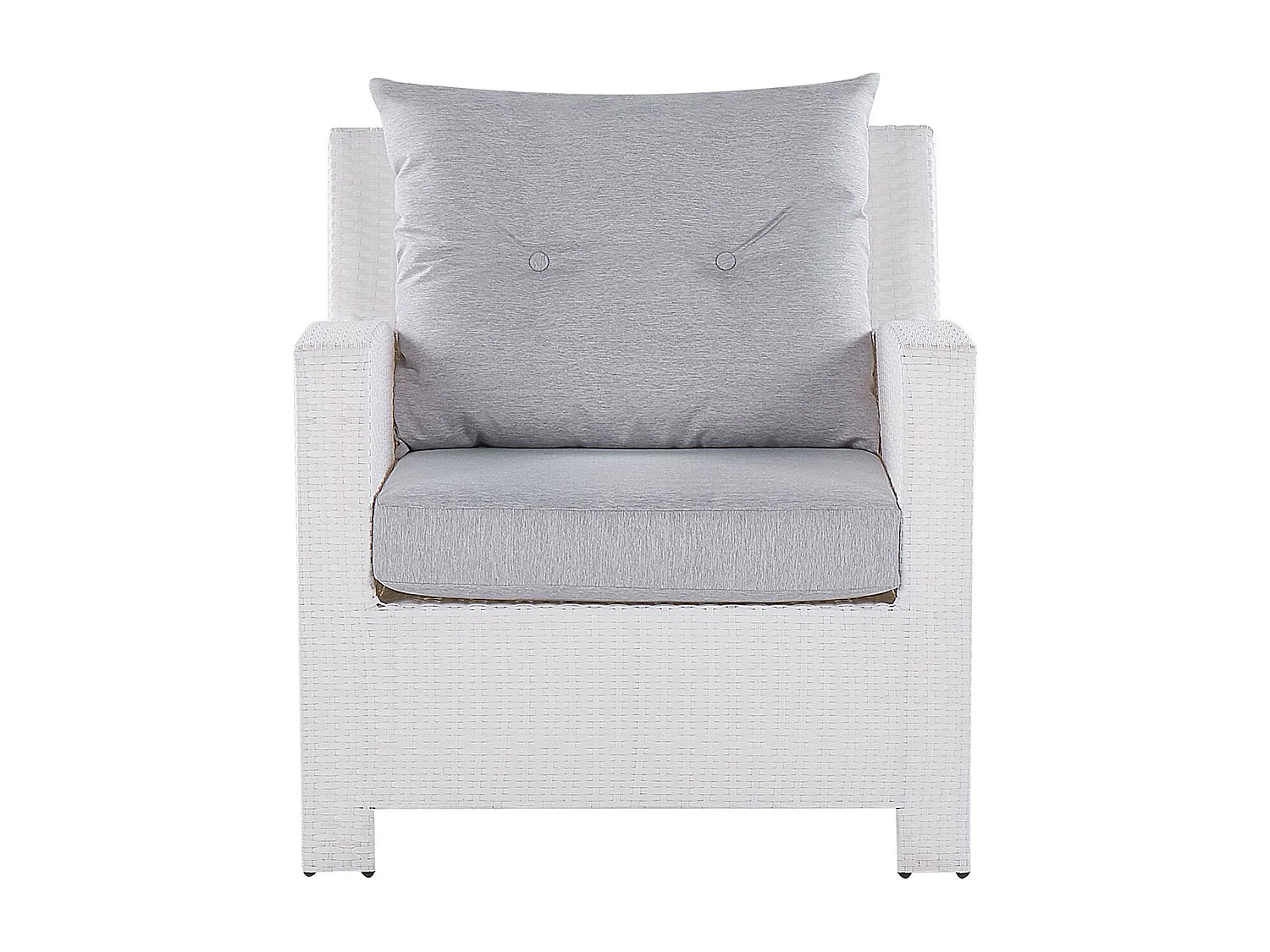 Conjunto de jardim com mesa 4 lugares MARINO Branco