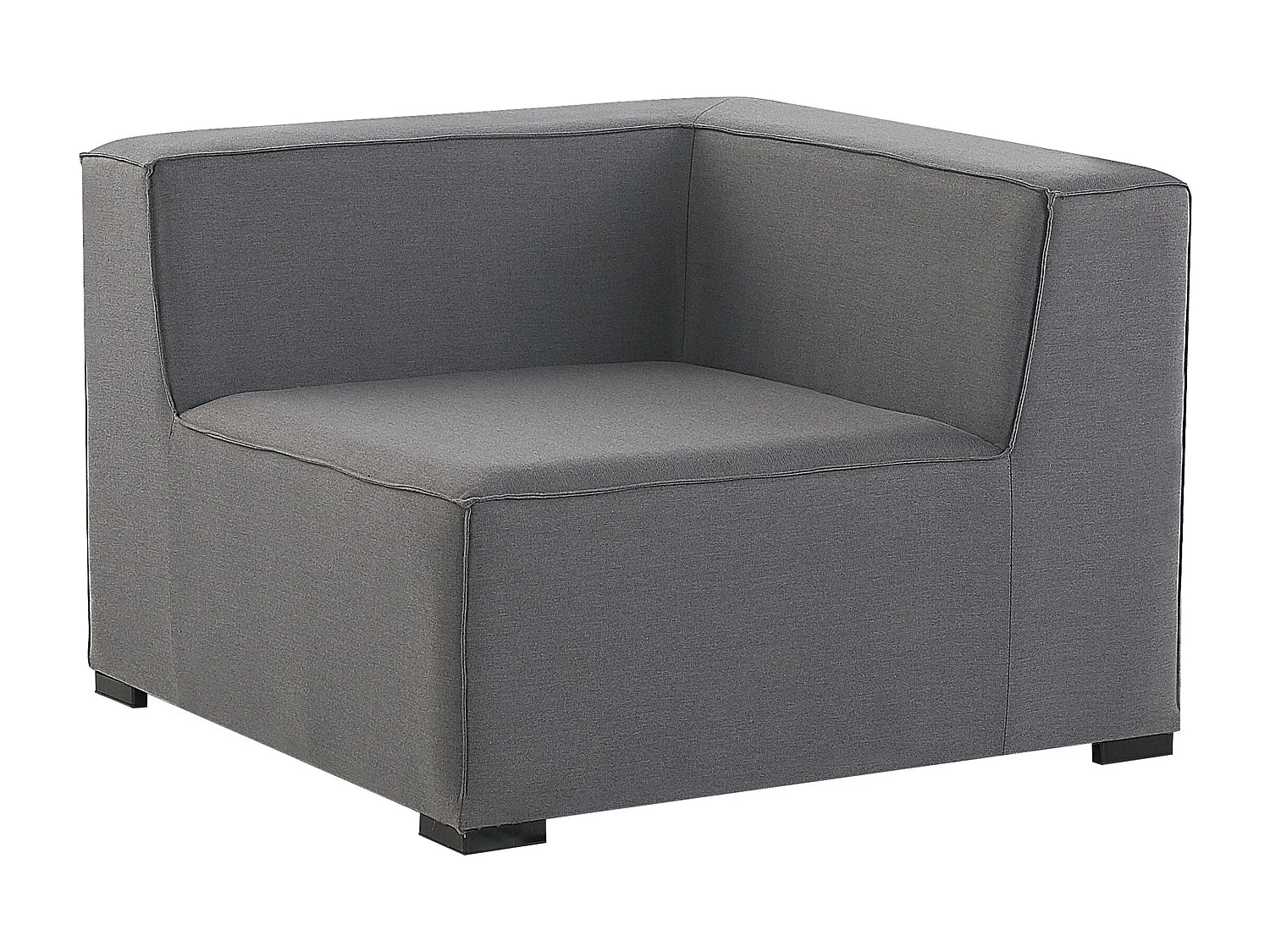 Narożnik ogrodowy z otomaną dla 7 osób AREZZO Lewostronny Modułowy Szary