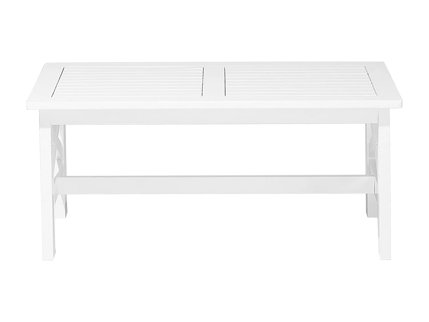 Ensemble de salon de jardin avec table 4 places BALTIC Acacia Bleu foncé