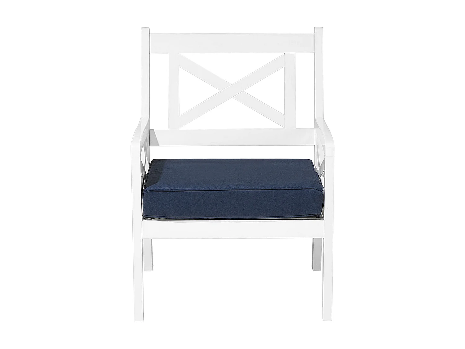 Ensemble de salon de jardin avec table 4 places BALTIC Acacia Bleu foncé