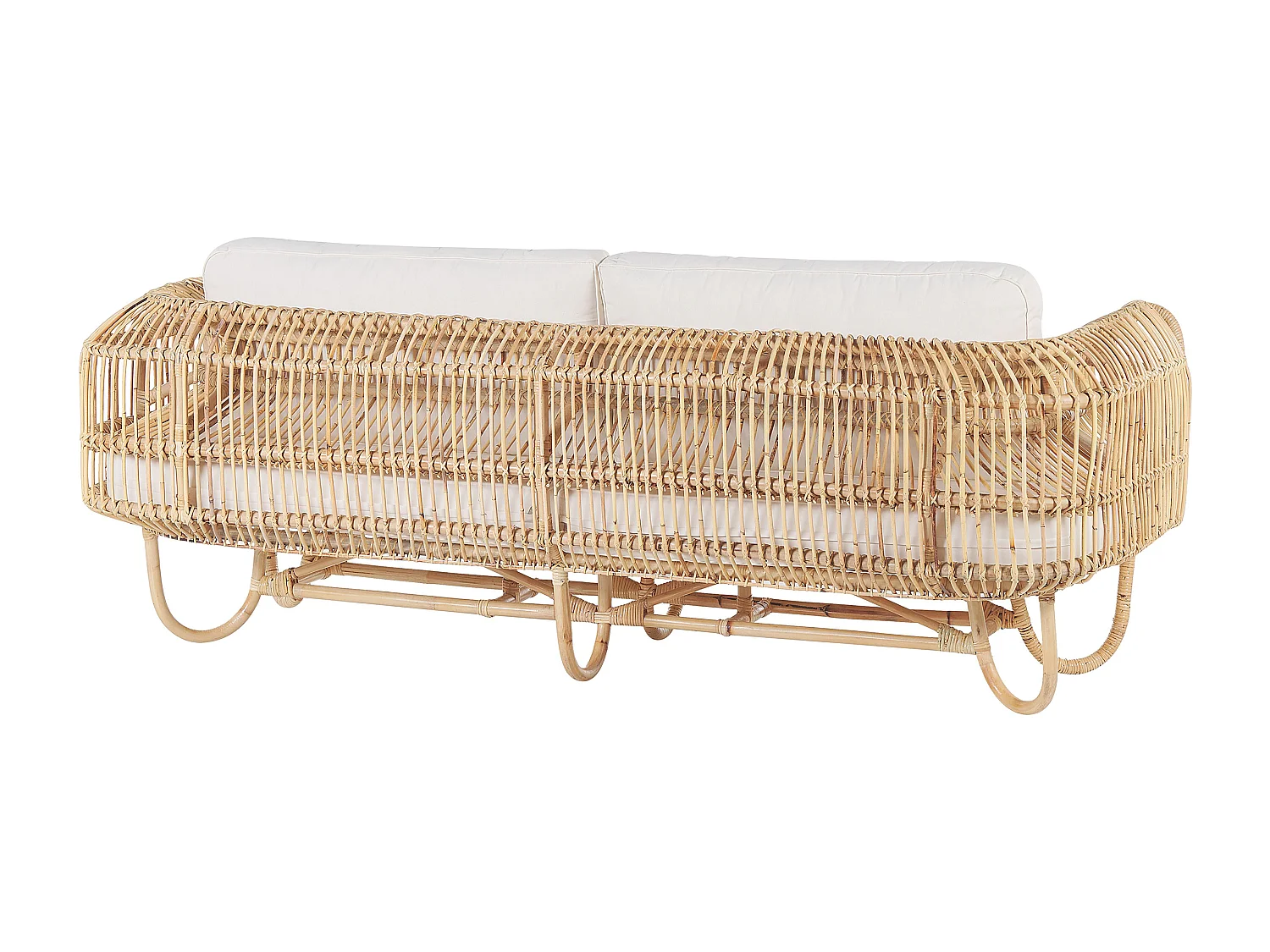 Ensemble de canapés de jardin 4 places DOLCEDO Rotin Beige