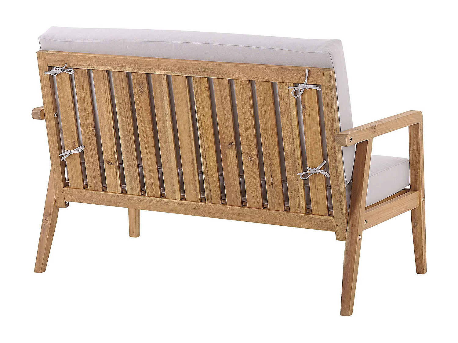 Ensemble de salon de jardin avec table 4 places PALLANO Acacia Taupe