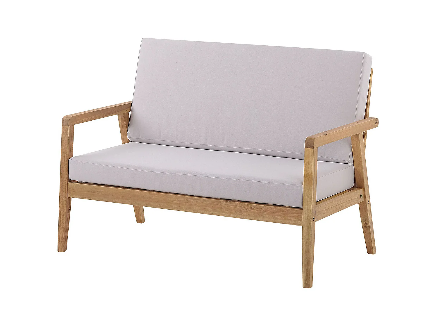 Set da giardino con tavolo 4 posti PALLANO Legno d'acacia Tortora