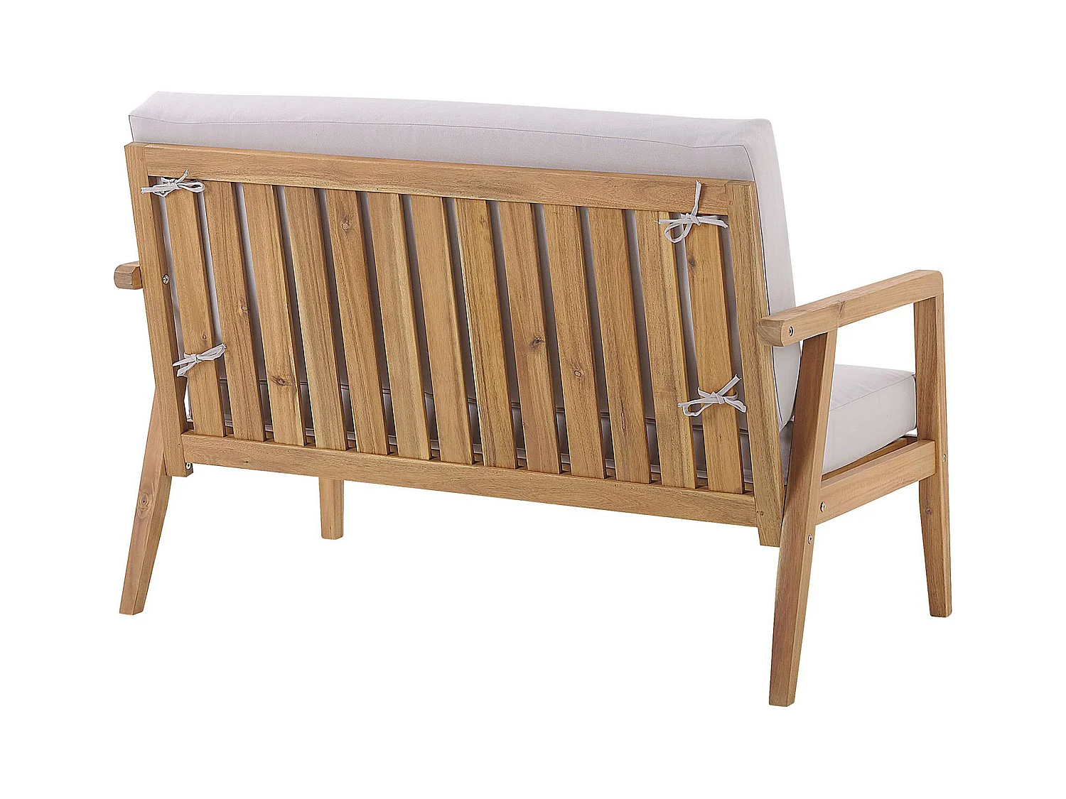 Set da giardino con tavolo 4 posti PALLANO Legno d'acacia Tortora