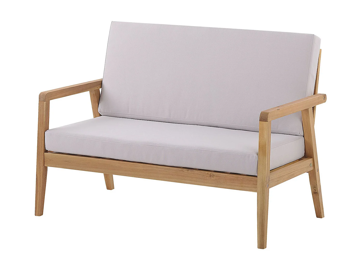 Ensemble de salon de jardin avec table 4 places PALLANO Acacia Taupe