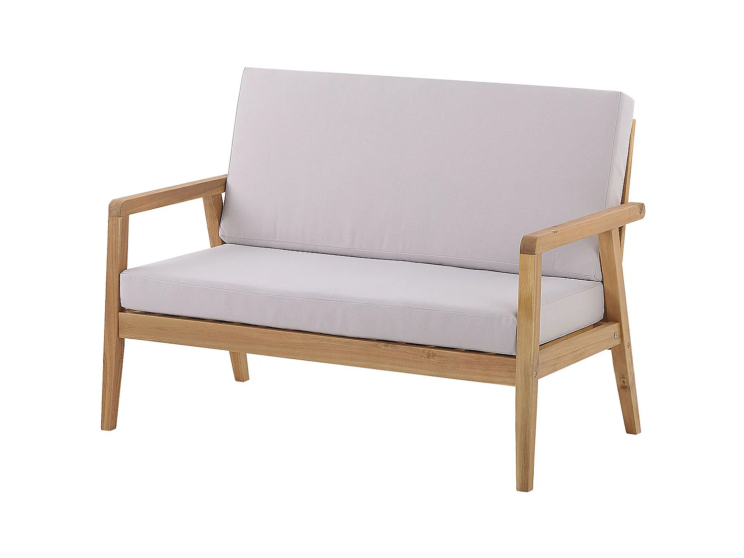 Garden Lounge Set with Table 4 Seater PALLANO Taupe Acacia Wood