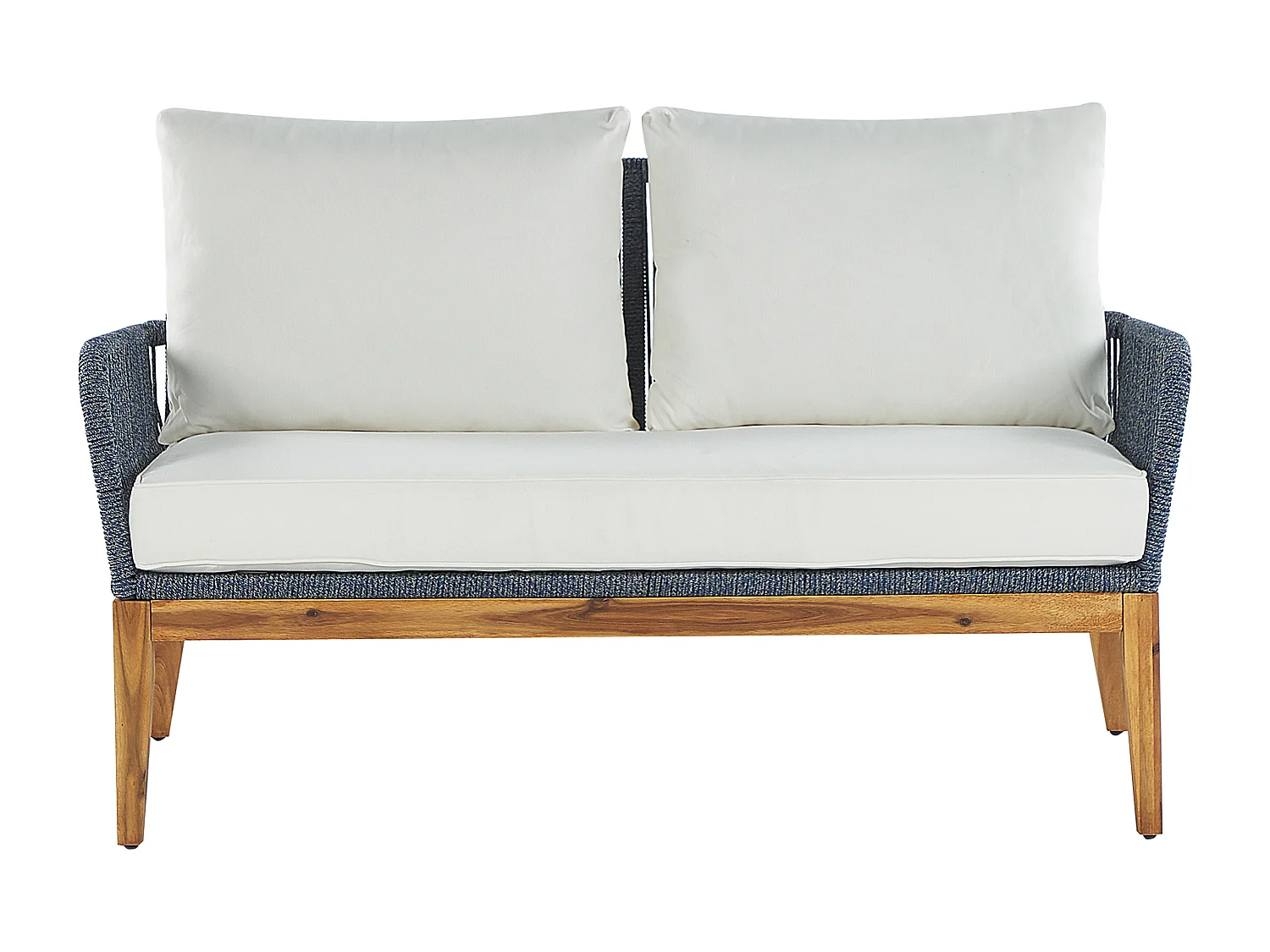 Set da giardino con tavolo 4 posti MERANO Legno d'acacia Bianco sporco