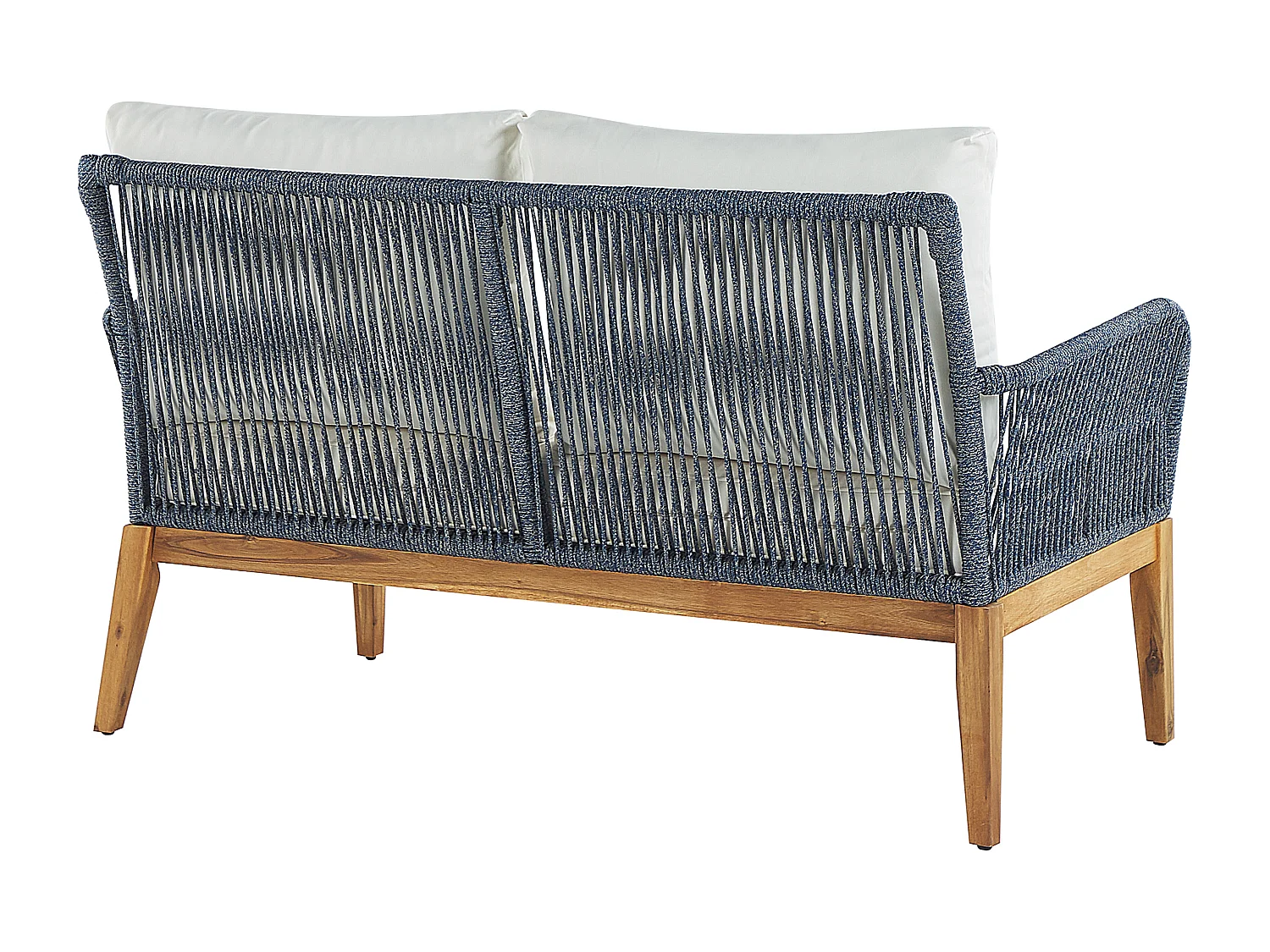 Set da giardino con tavolo 4 posti MERANO Legno d'acacia Bianco sporco