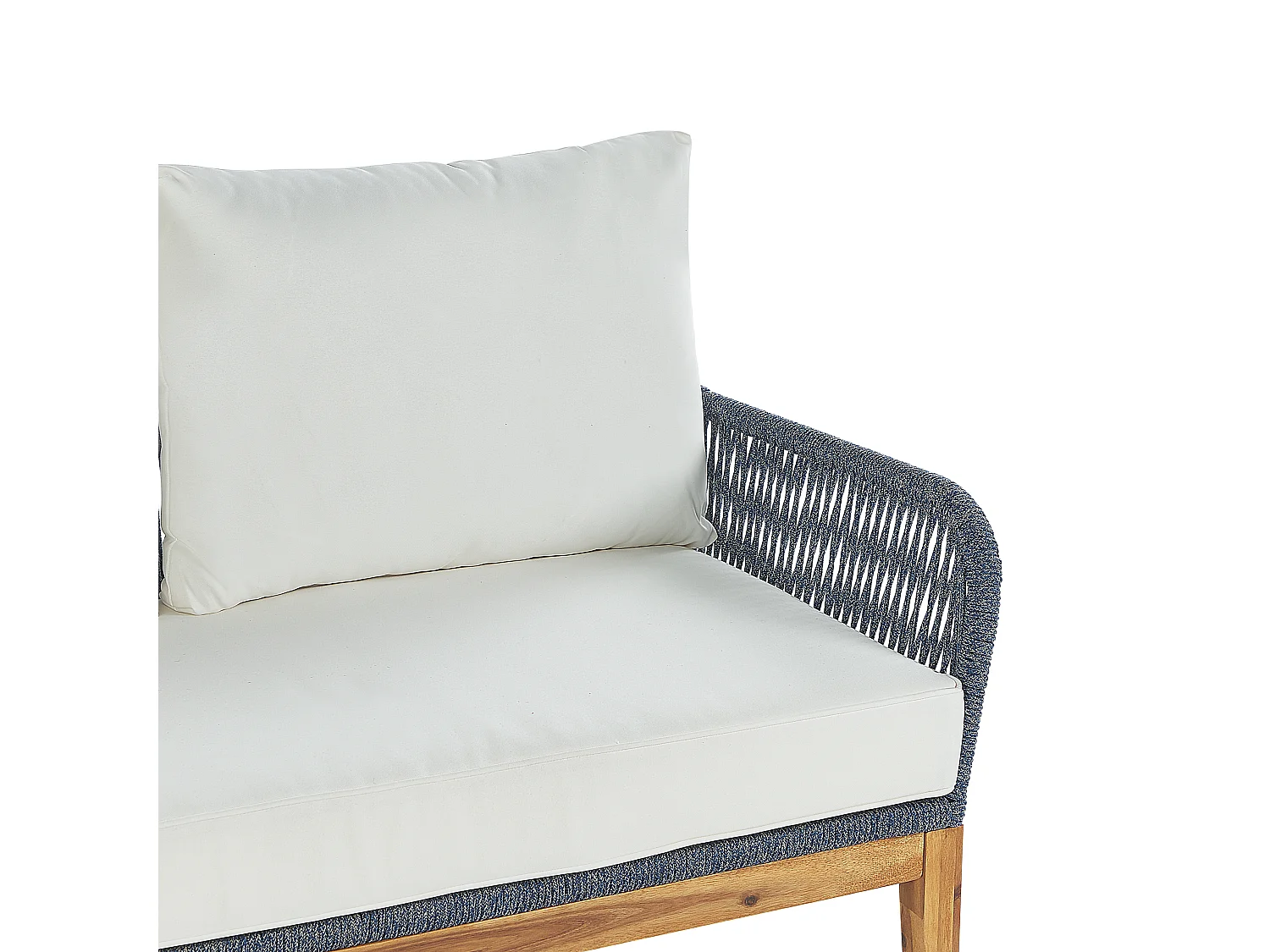 Set da giardino con tavolo 4 posti MERANO Legno d'acacia Bianco sporco