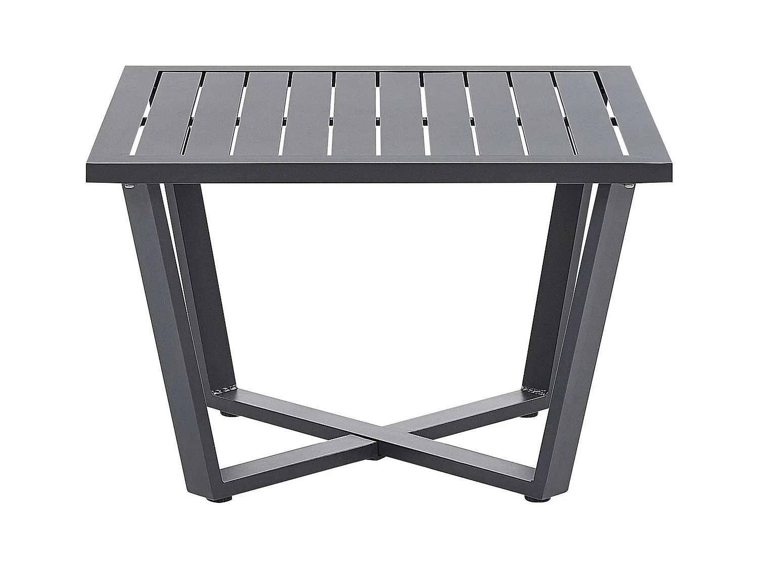 Narożnik ogrodowy ze stolikiem dla 5 osób VIZZINI Metal Szary