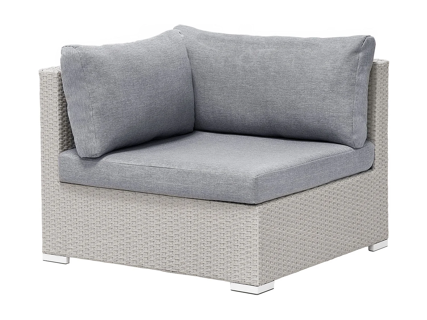 Ensemble de canapés d'angle de jardin 4 places SANO II Côté droite Gris clair