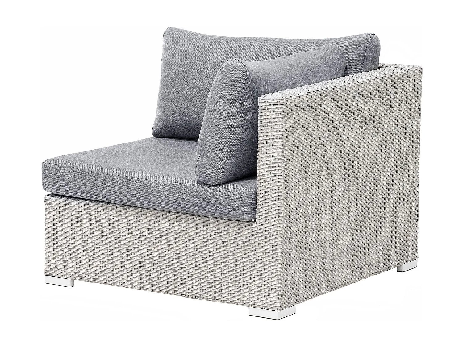 Ensemble de canapés d'angle de jardin 4 places SANO II Côté droite Gris clair