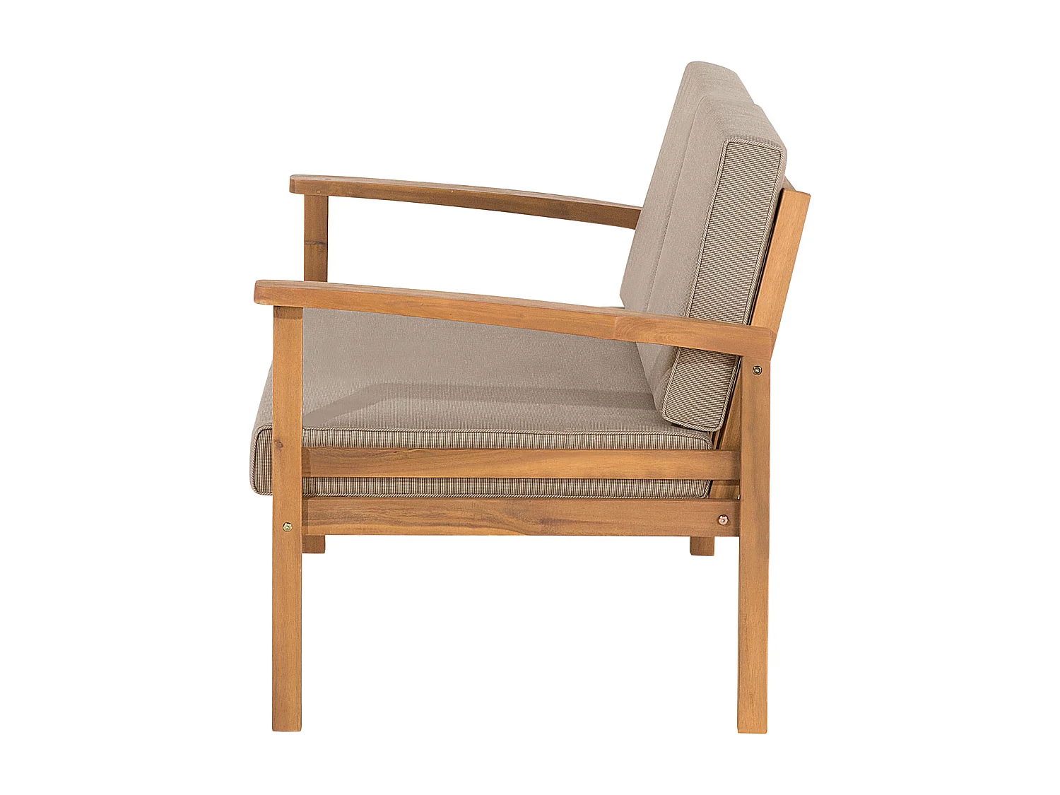 Loungeset met tafel 4-zitter MANILA Gecertificeerd acaciahout Lichtbruin