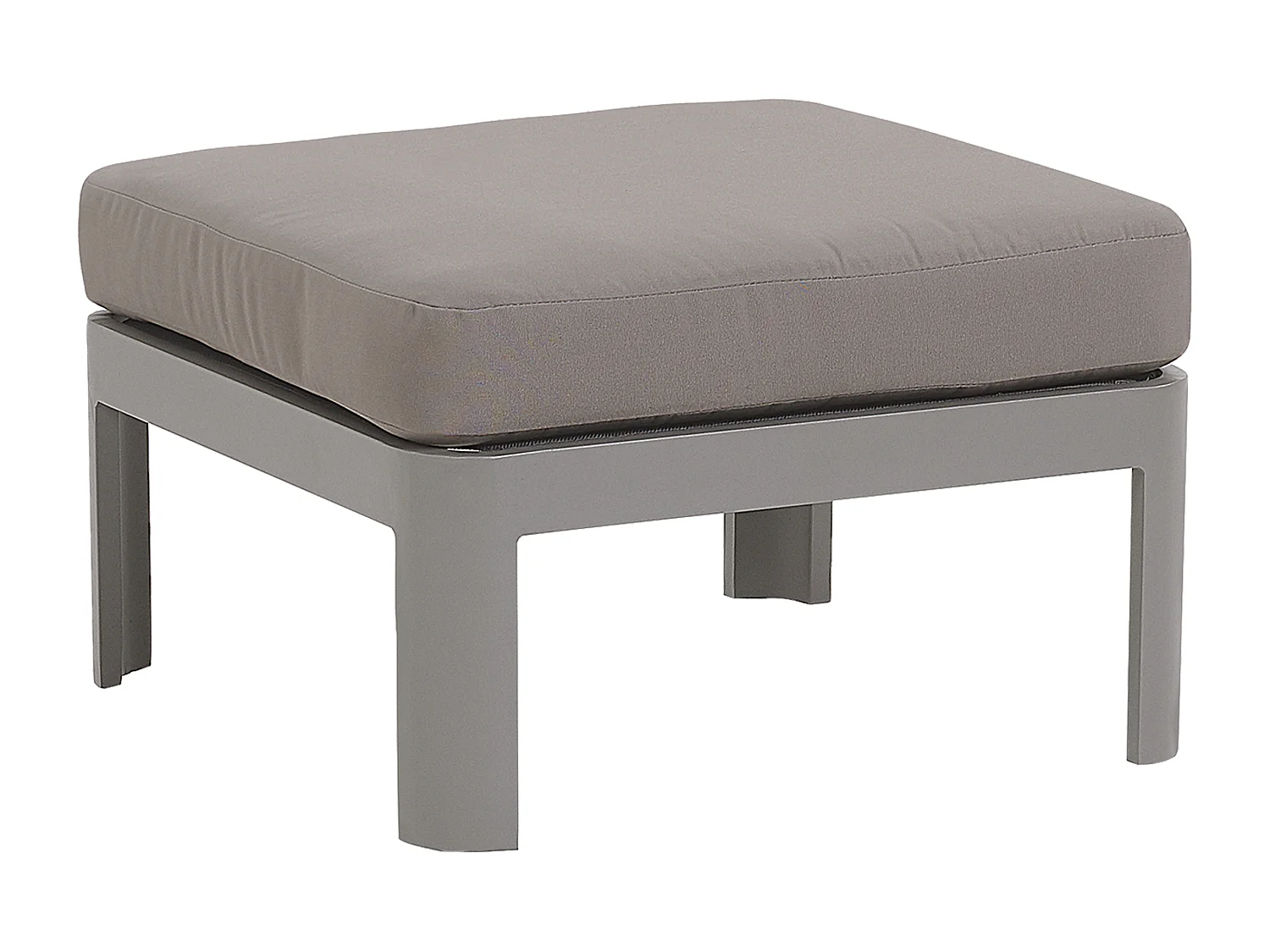 Aluminium Lounge Gartenmöbel Set für 5 Personen mit Auflagen in Grau Ferentino