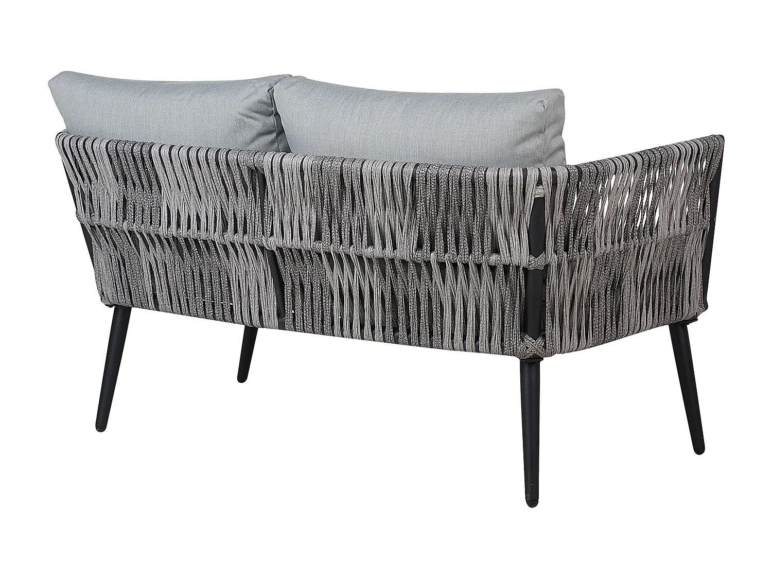 Loungeset met tafel 4-zitter PREVEZA Grijs