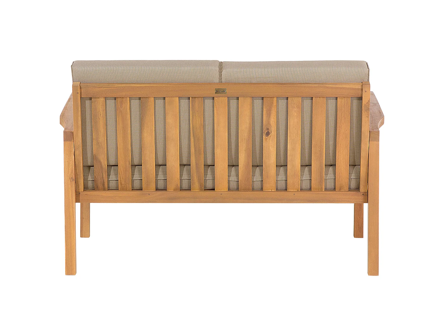 Ensemble de salon de jardin avec table et ottoman 4 places MANILA Acacia Marron clair