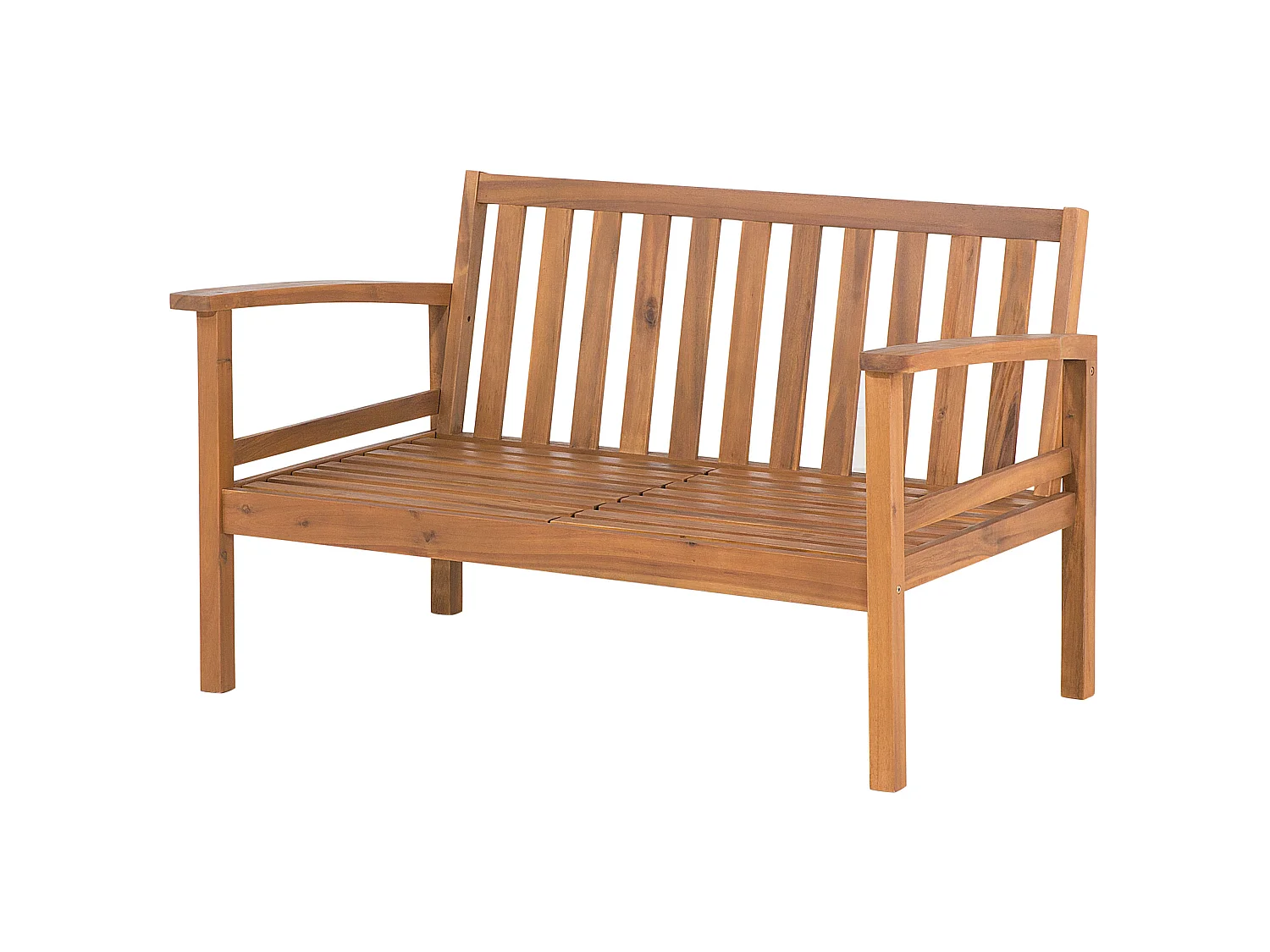 Ensemble de salon de jardin avec table et ottoman 4 places MANILA Acacia Marron clair