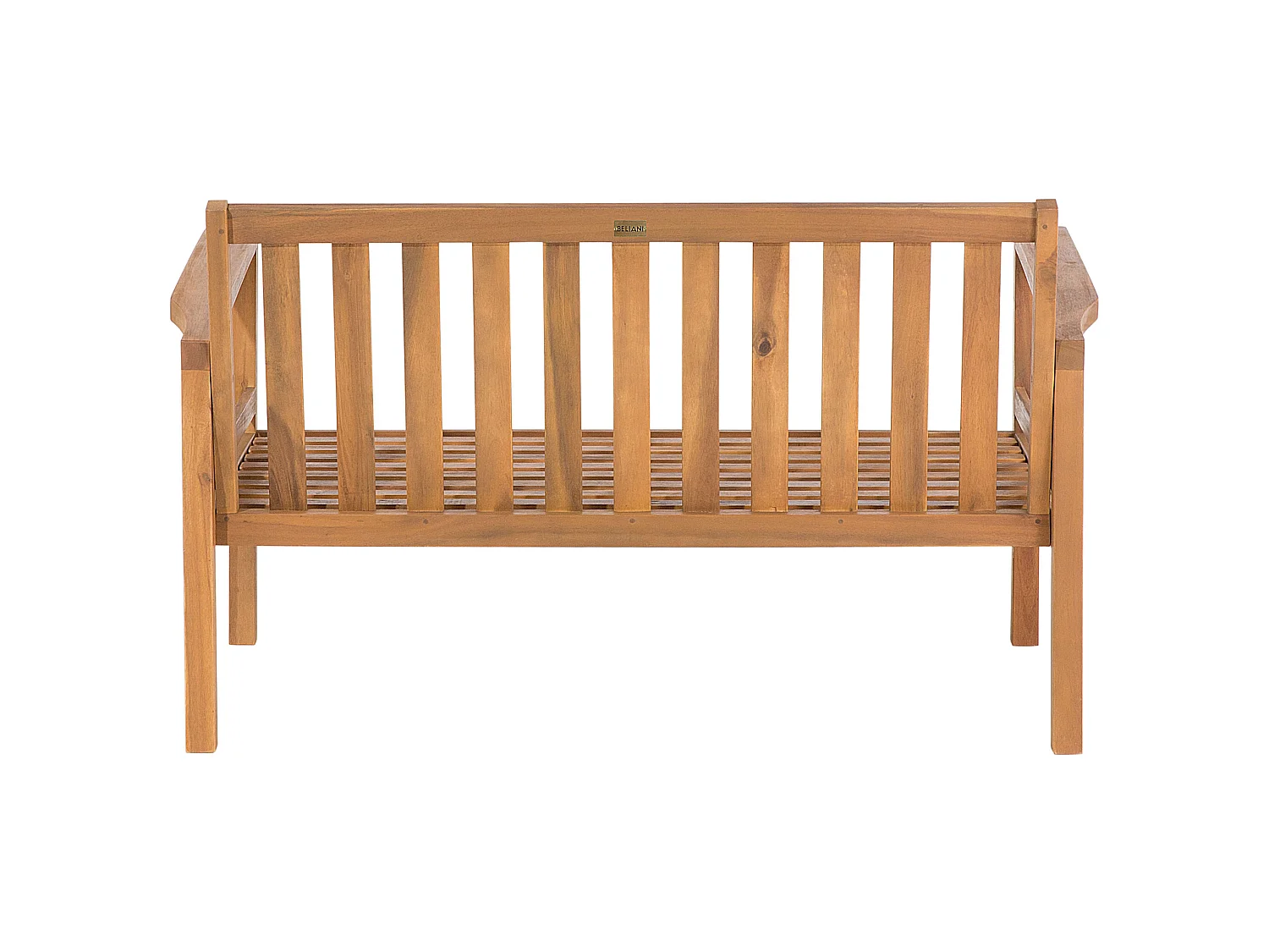 Ensemble de salon de jardin avec table et ottoman 4 places MANILA Acacia Marron clair