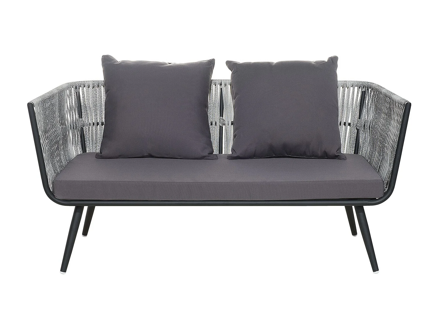 Loungeset met tafel 4-zitter RAGUSA Grijs