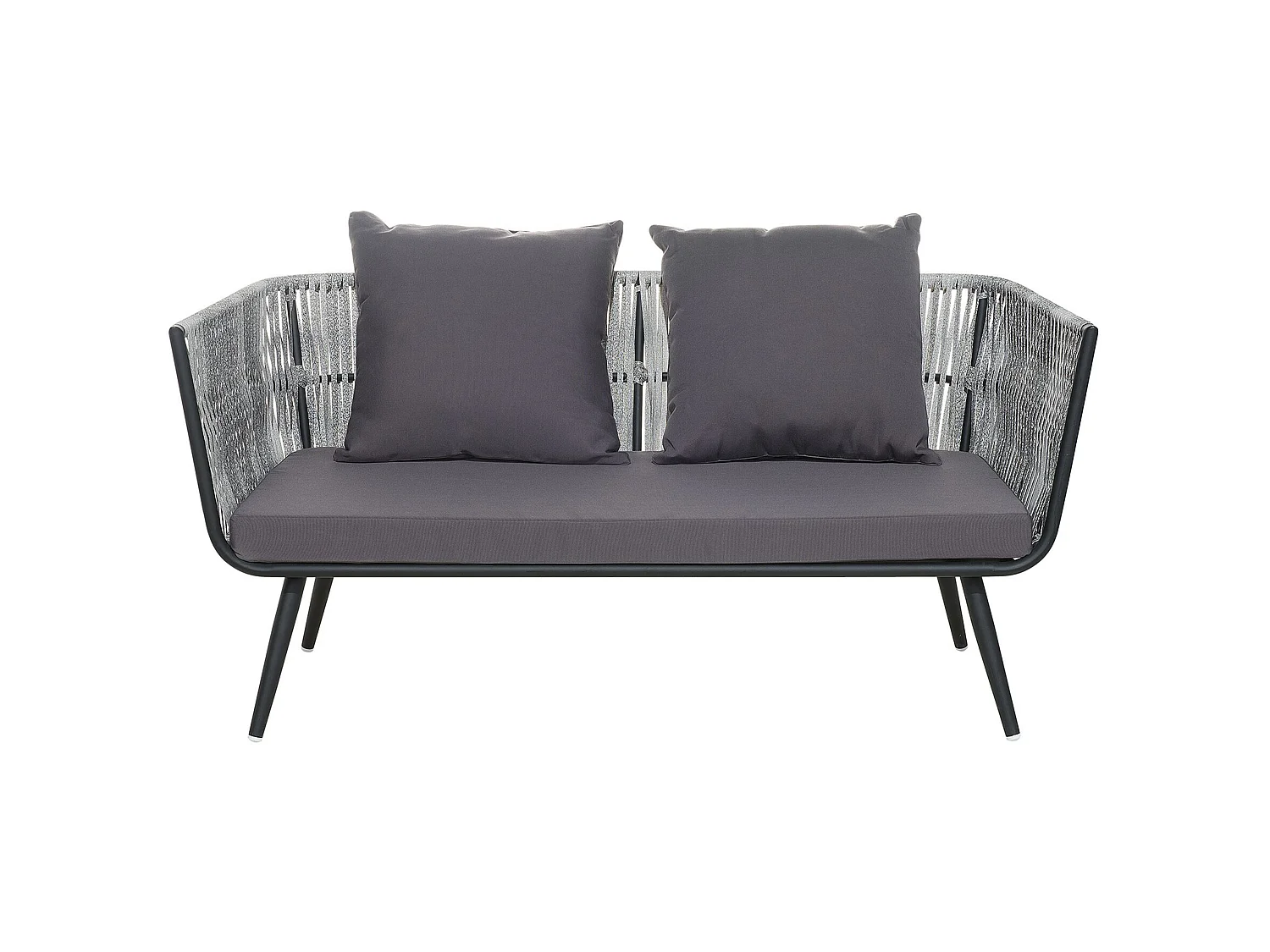 Loungeset met tafel 4-zitter RAGUSA Grijs