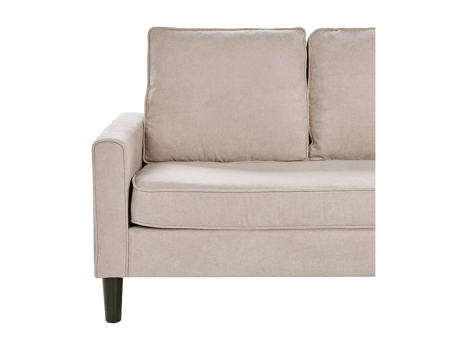 Bank AVESTA Stof Beige Met ottomaan 3-zitter