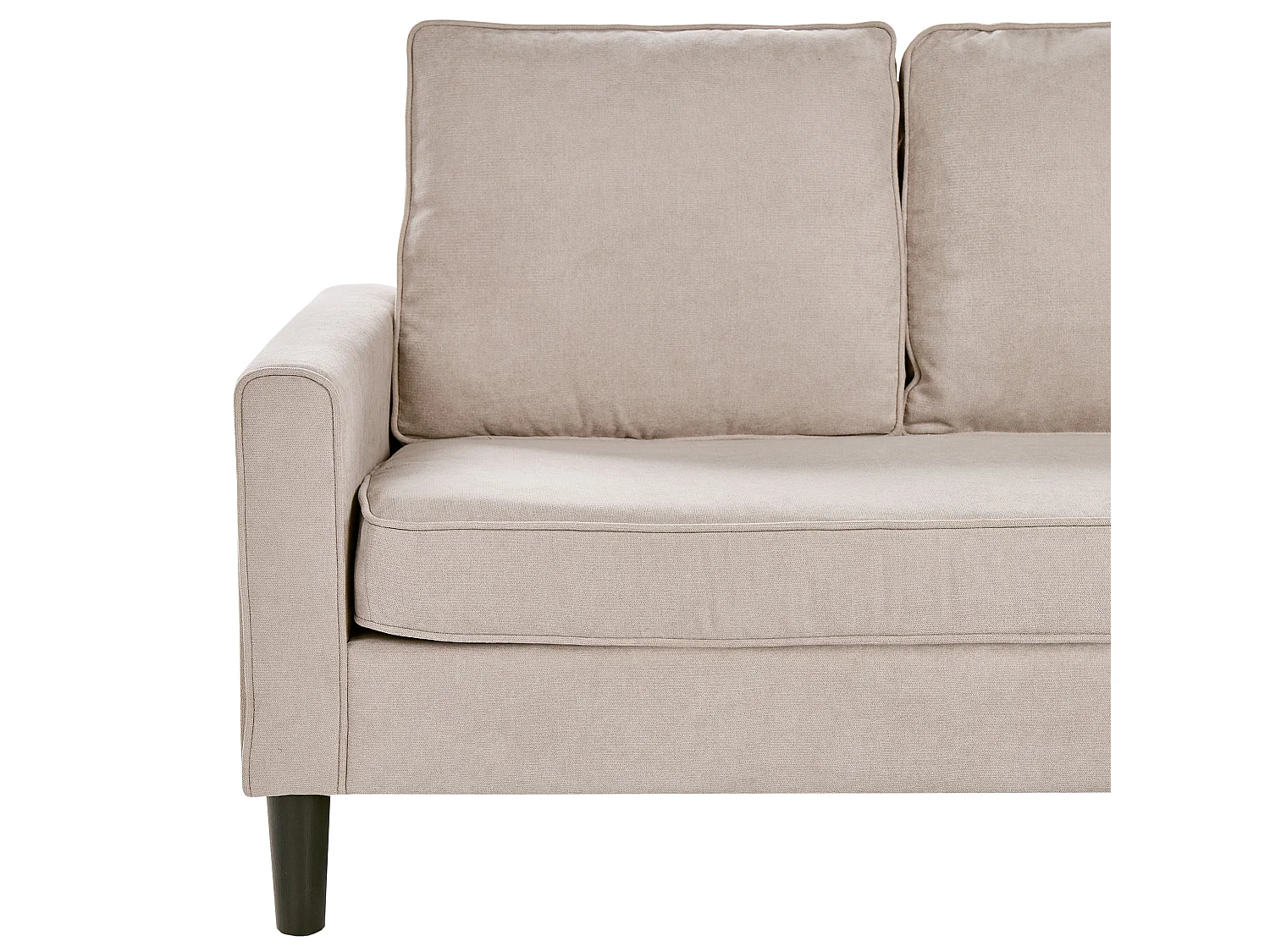 Bank AVESTA Stof Beige Met ottomaan 3-zitter