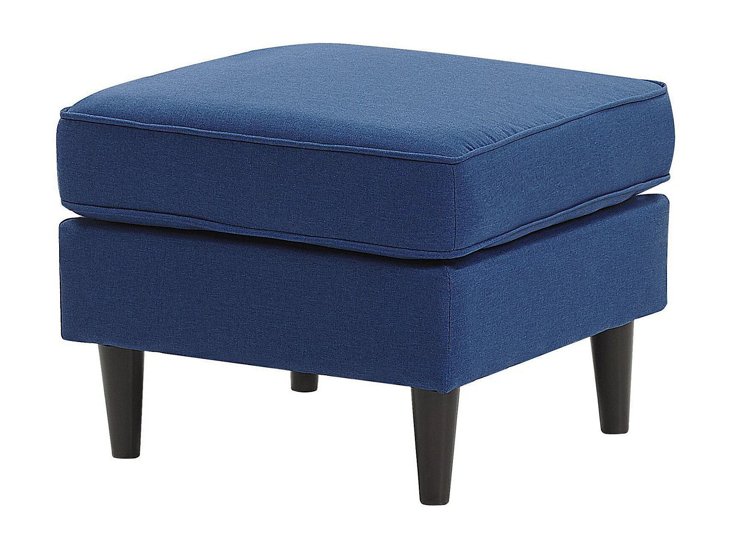 Canapé 3 places AVESTA Tissu Bleu foncé avec ottoman