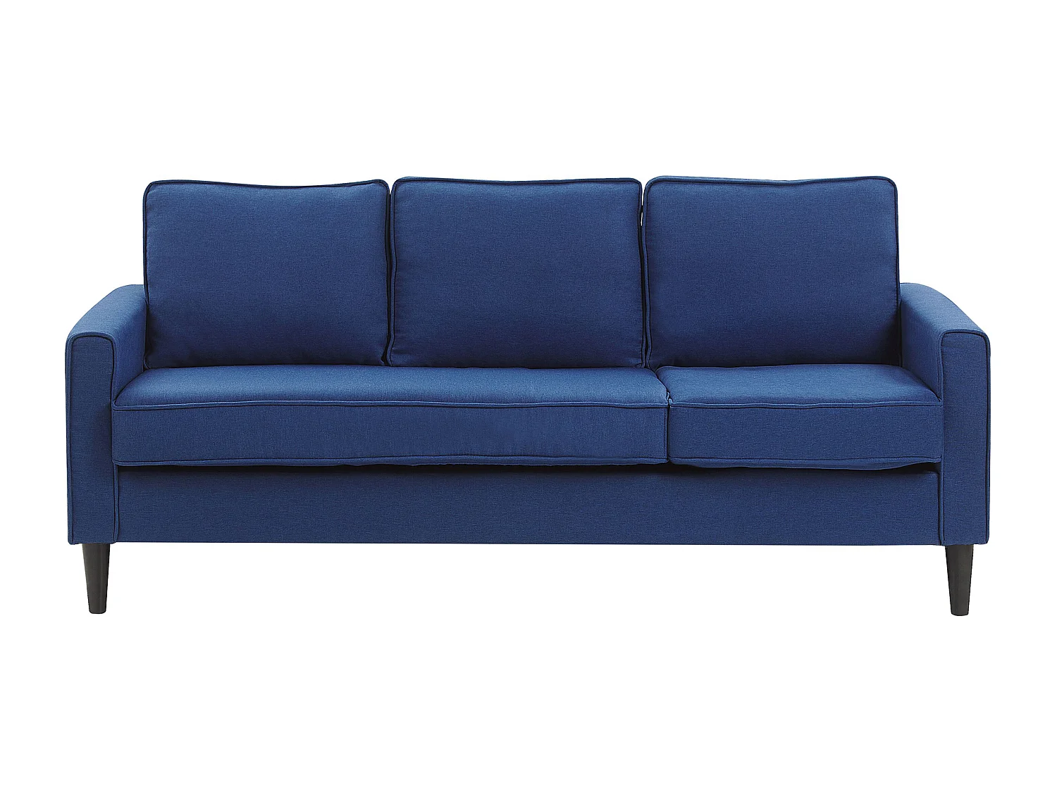 Canapé 3 places AVESTA Tissu Bleu foncé avec ottoman