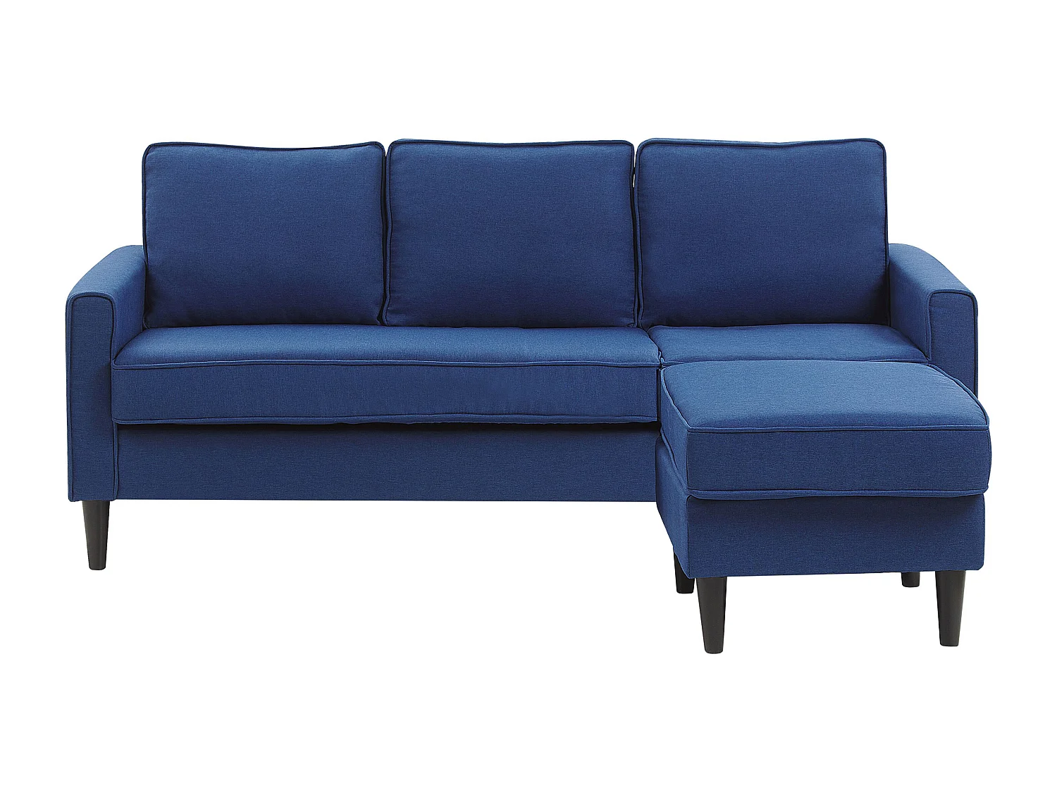 Bank AVESTA Stof Donkerblauw Met ottomaan 3-zitter