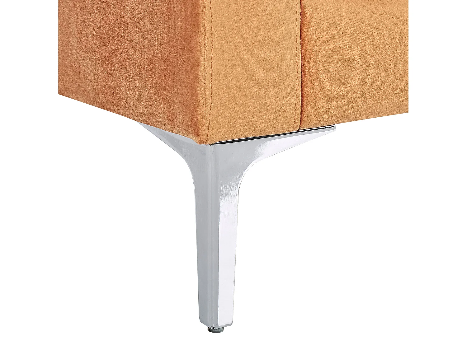 Divano GAVLE Velluto Arancione 3 posti