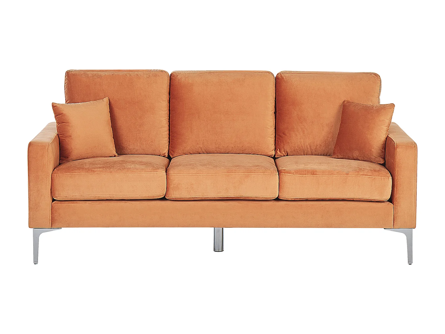 Canapé 3 places GAVLE Velours Orange