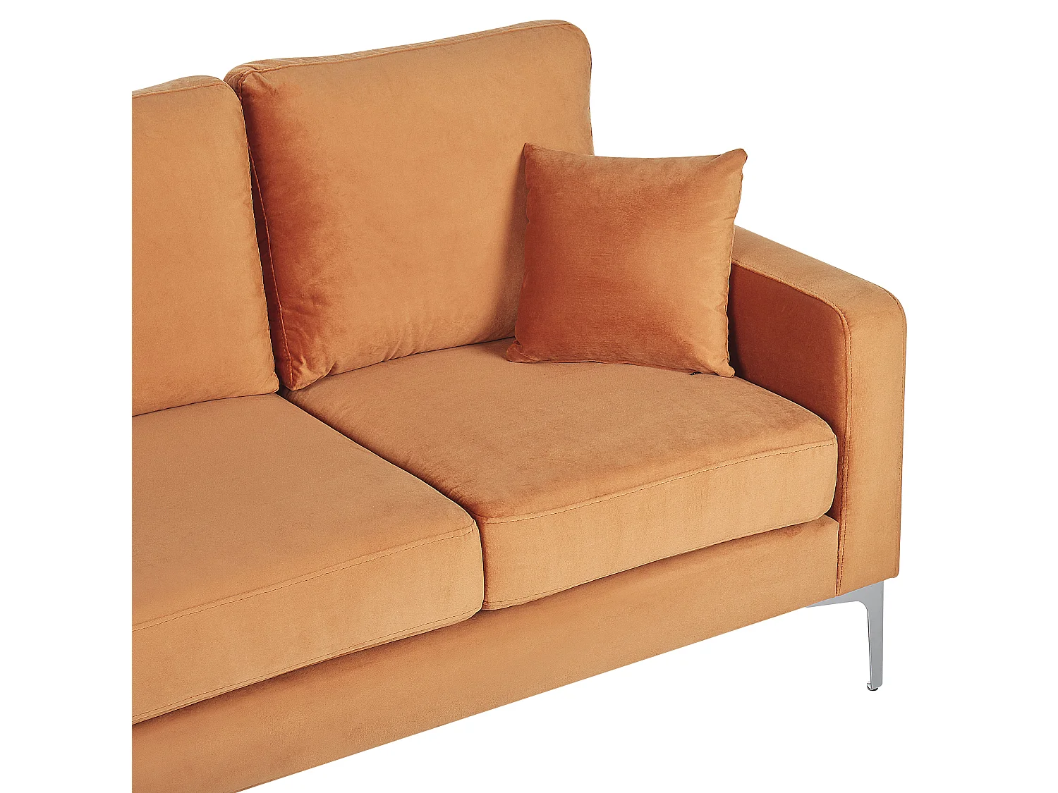 Canapé 3 places GAVLE Velours Orange