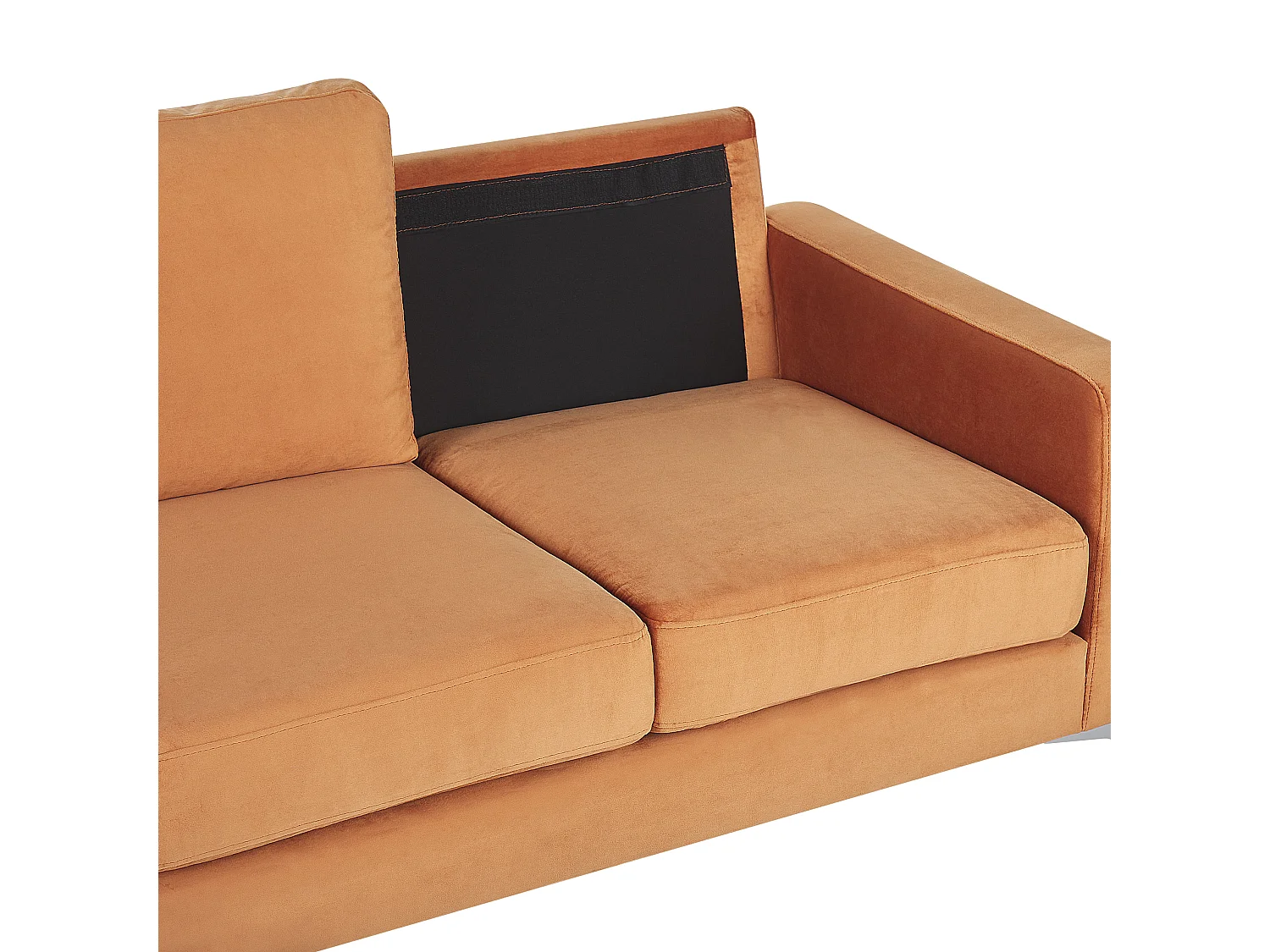 Canapé 3 places GAVLE Velours Orange