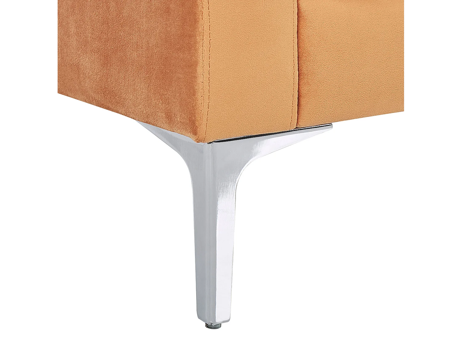 Divano GAVLE Velluto Arancione 3 posti