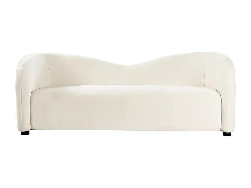 Bank VELTADA Fluweel Wit 3-zitter