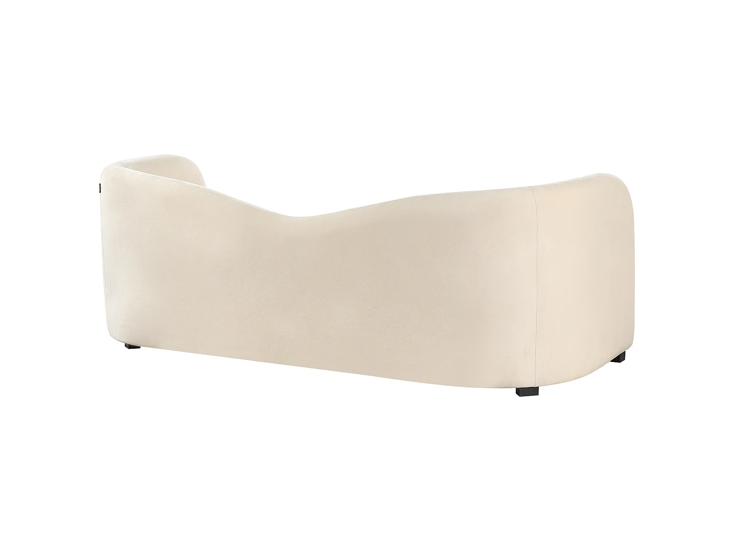 Bank VELTADA Fluweel Wit 3-zitter