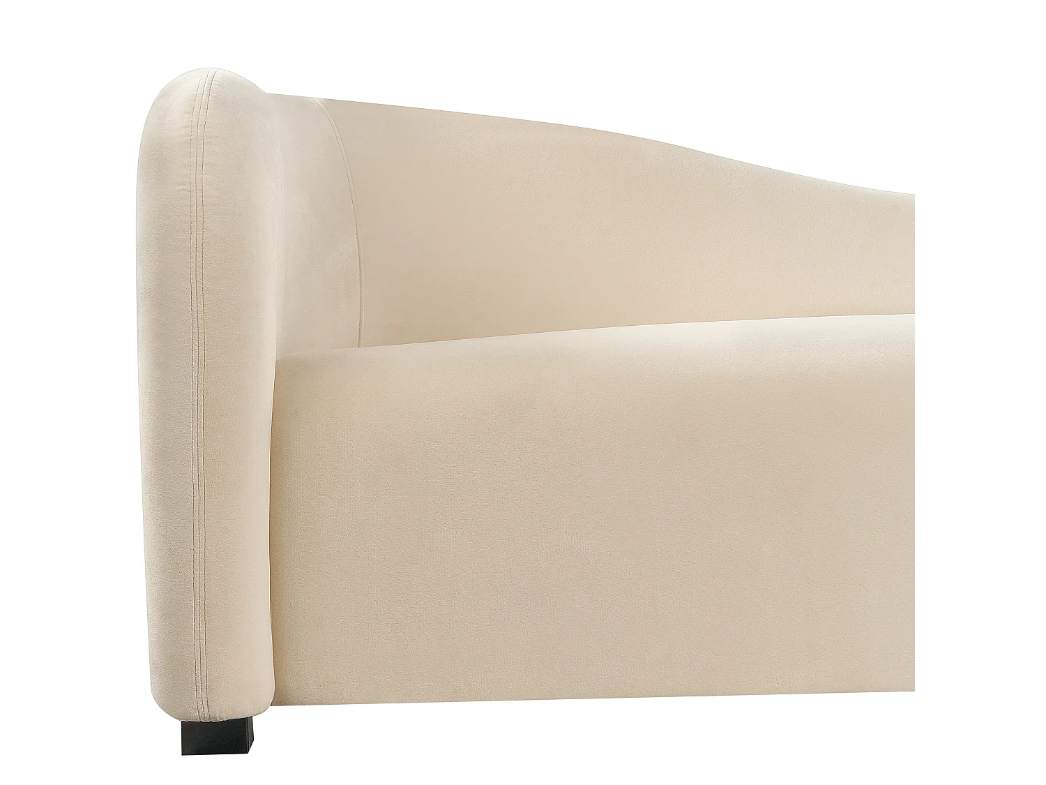 Bank VELTADA Fluweel Wit 3-zitter