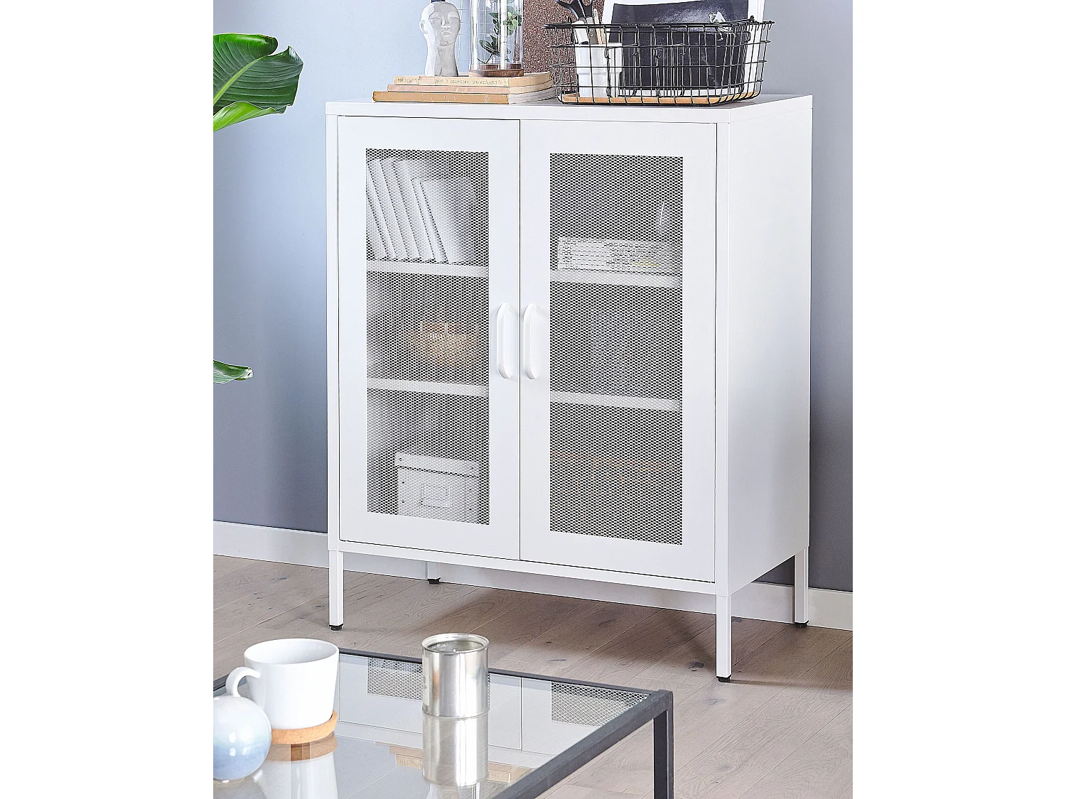 Armoire WAKATIPU Métal Blanc